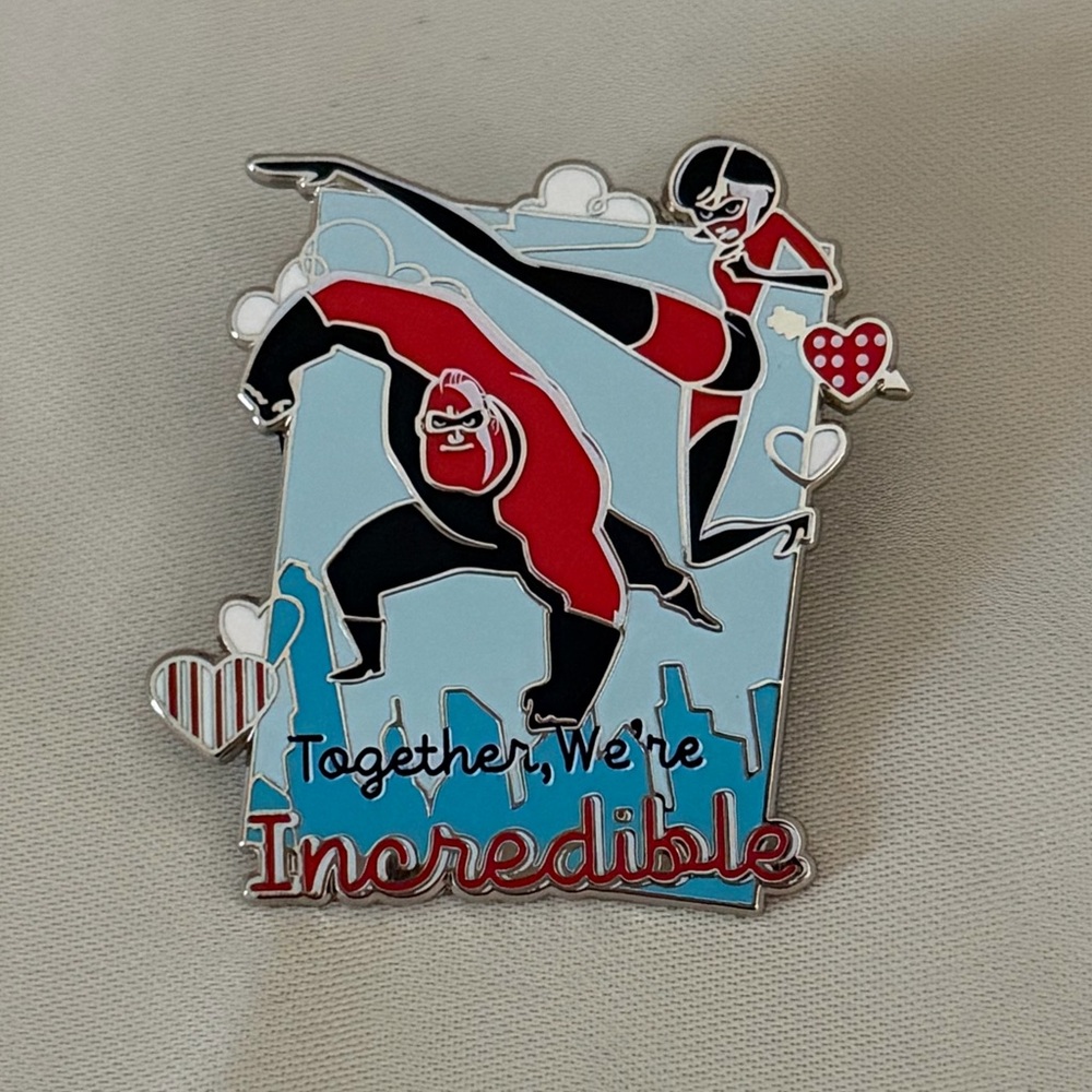 2021 Mr. & Mrs. Incredible Valentine’s Day Enamel Pin